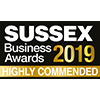Highly Commended for International Business of the Year at Sussex Business Awards 2019