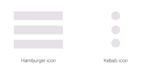 Hamburger and Kebab icons in UX