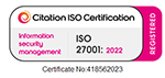 Citation ISO Certification 2022
