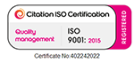 Citation ISO Certification 2015