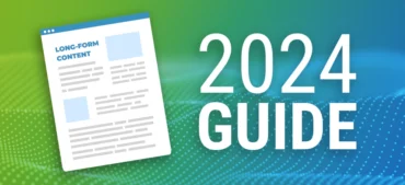 A graphic of a long form article next to the text '2024 Guide'
