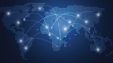 digital world map