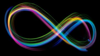 wave illustrations on black background