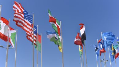 multiple country flags