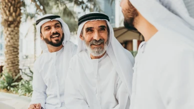 Three business men in Dubai