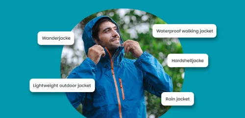 A man wearing a rain jacket